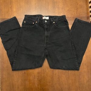 Levi’s 505 black regular fit 34x32 jeans